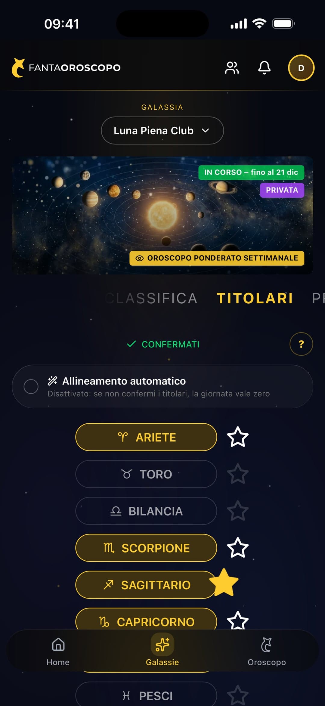 La scelta dei titolari con il capitano